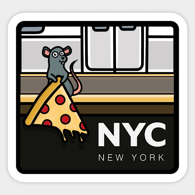 New York, New York. Sticker by christiwilbert